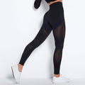 High-Waist Hip-Lift Stripe Capri Yoga Pants
