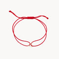 Hold Onto Me Heart Cord Bracelet in 10k yellow gold with red cord