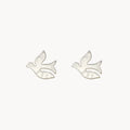 Hope Bird Earrings in sterling silver