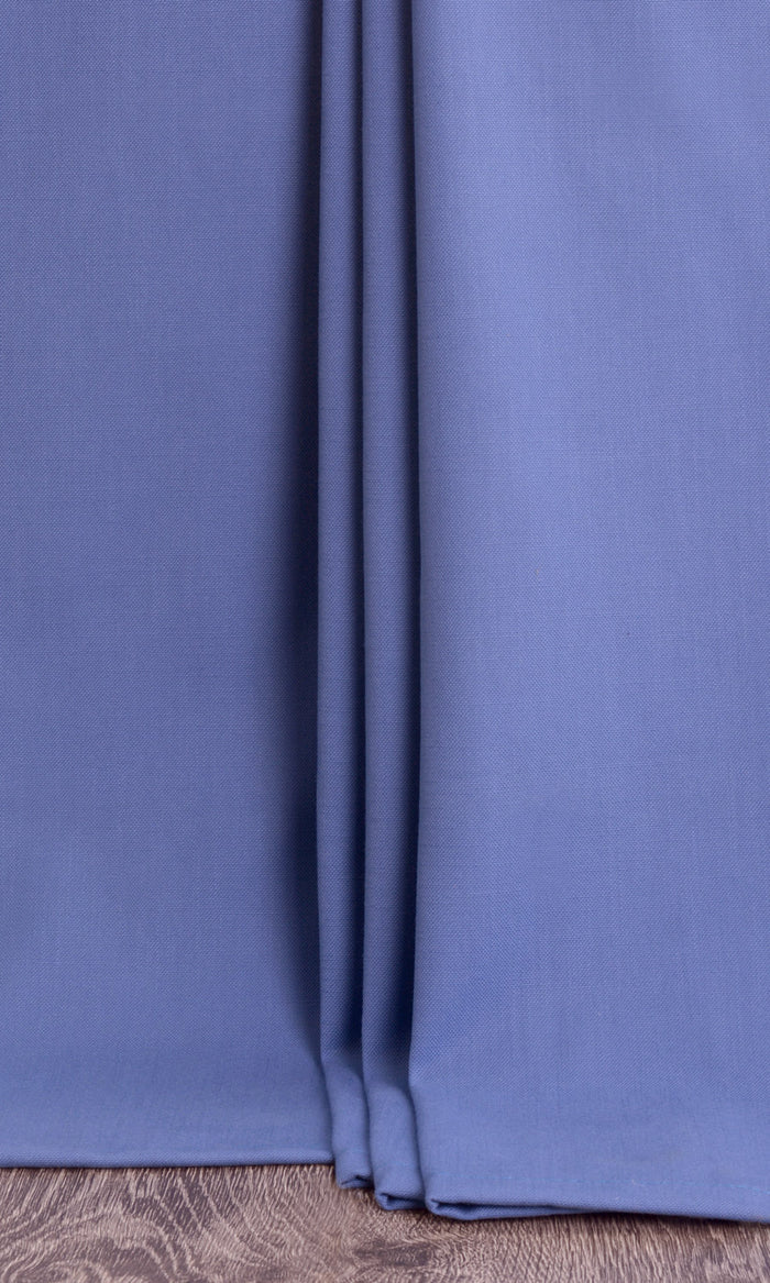 Cotton Blend Drapes (Periwinkle Blue)