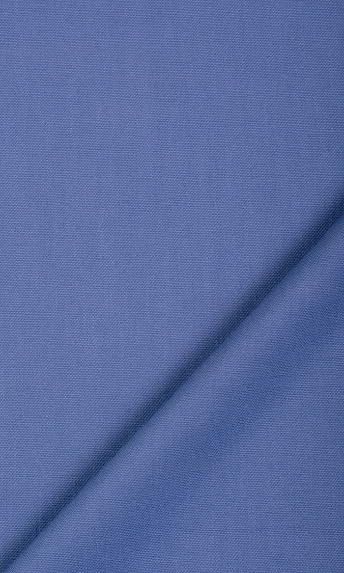 Cotton Blend Pinch Pleat, Rod Pocket, Eyelet Curtains (Periwinkle Blue)