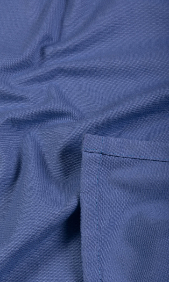 Cotton Blend Made-to-Measure Curtains (Periwinkle Blue)