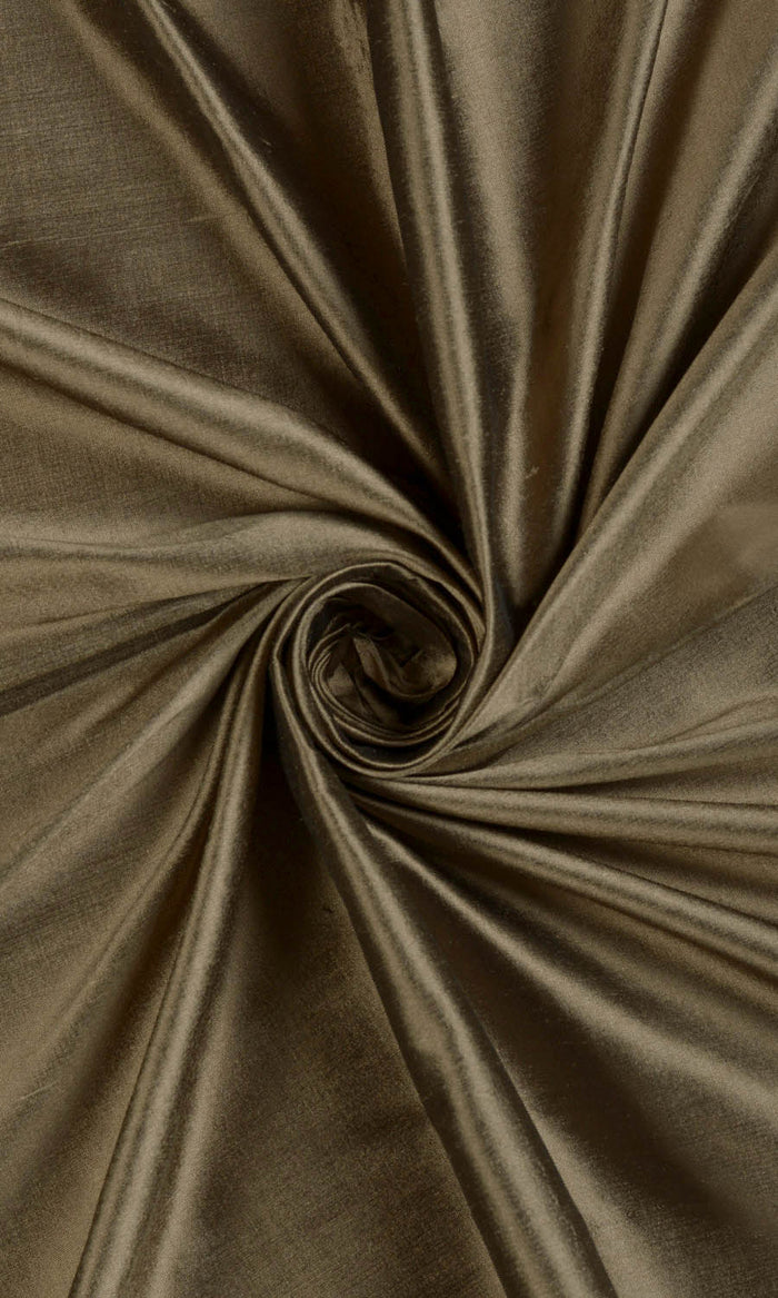 Shantung Silk Curtains (Cedar Brown)