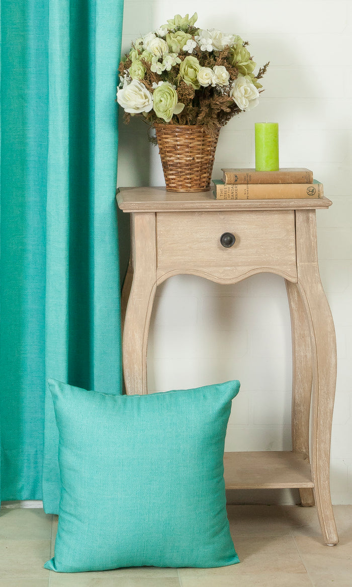 Plain Cotton Curtain Panels (Blue) Extra Long Short Wide