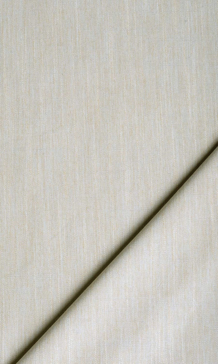 Plain Linen Texture Home Textile Fabric Material By the Metre (Pale Grey/ Ivory)