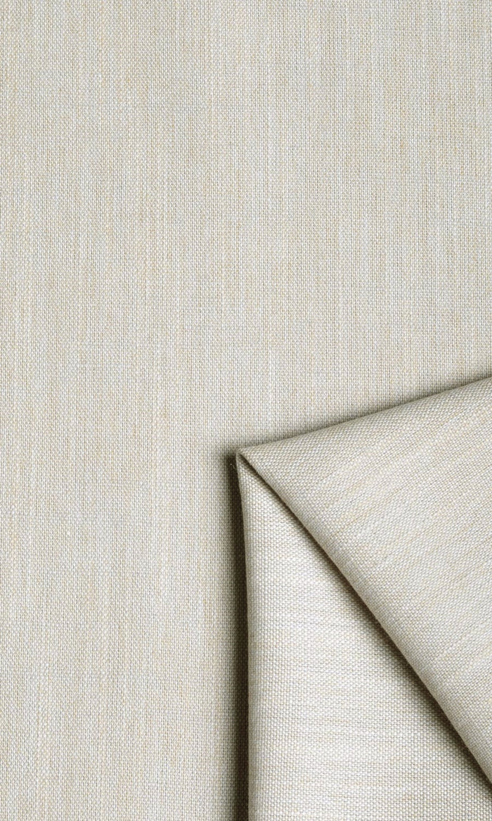 Plain Linen Texture Fabric Material By the Metre (Pale Grey/ Ivory)