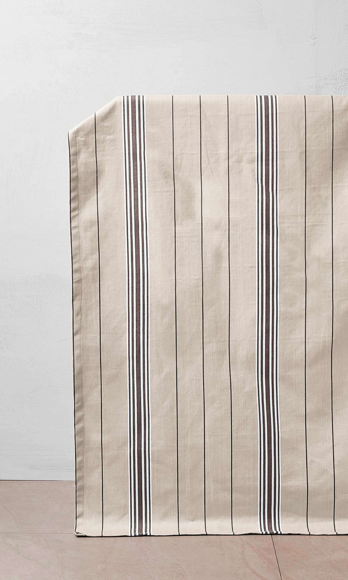 Cotton Curtains for Living, Bedroom, Kitchen, Bathroom (Brown/ Beige)