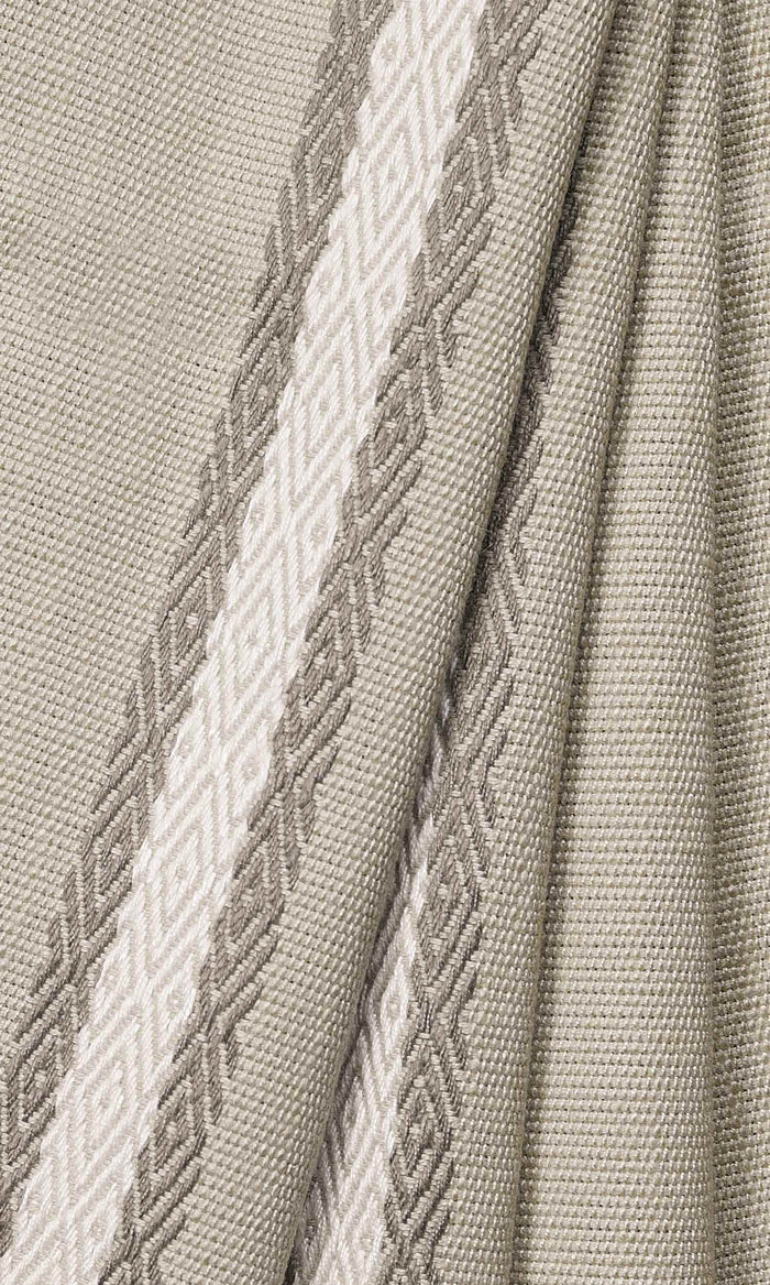 Striped Curtains for Living, Bedroom, Kitchen, Bathroom (Gray/ White)