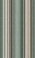 Striped Home Décor Fabric By the Metre (Duck Egg Blue/ Brown/ White)