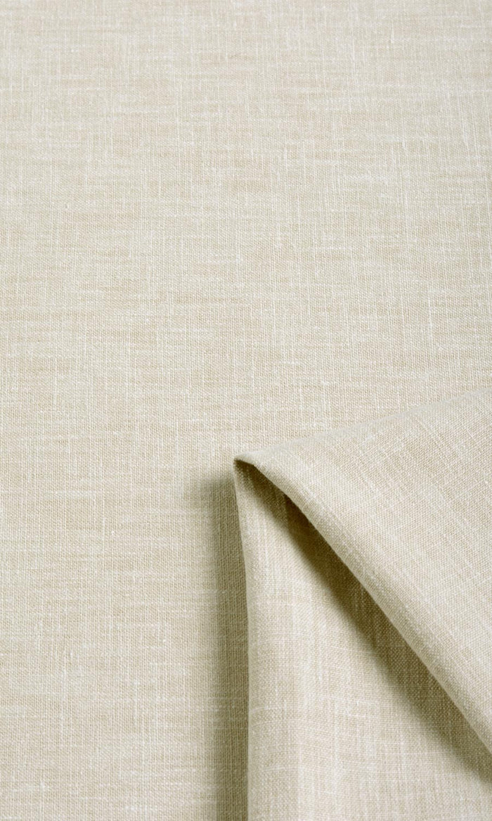 Poly-Cotton Blend Drapery (Pale Beige) Extra Long Short Wide