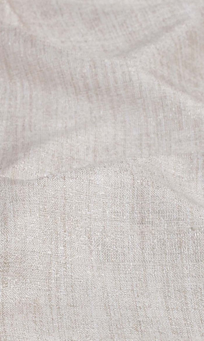 Textured Fabric Material By the Metre (Ivory/ Pale Beige)