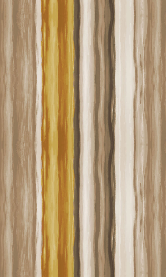 Room Darkening Striped Pinch Pleat, Rod Pocket, Eyelet Curtains (Yellow/ Brown)