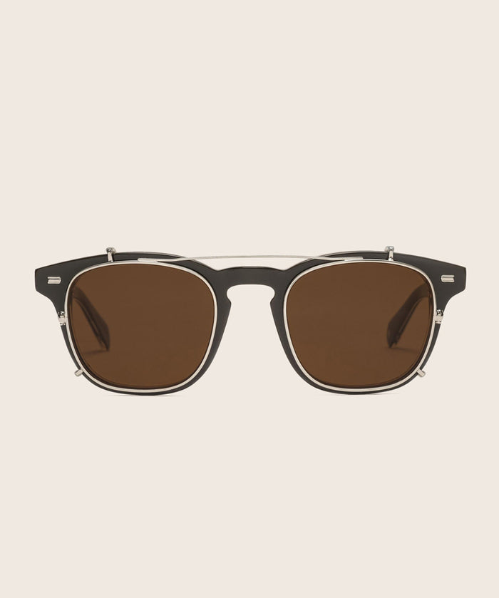 Johann Wolff JSB Matte Silver Brown Clip #color_matte-silver-brown
