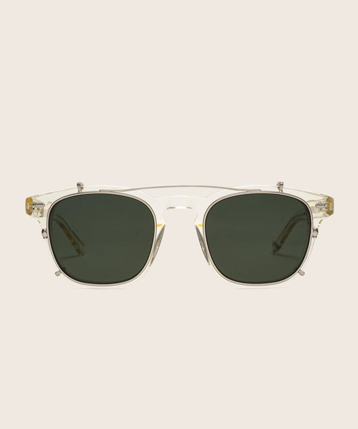 Johann Wolff JSB Matte Silver Green Clip #color_matte-silver-green