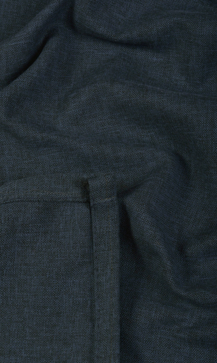 Linen-Blend Curtains (Deep Teal Blue) Extra Long Short Wide