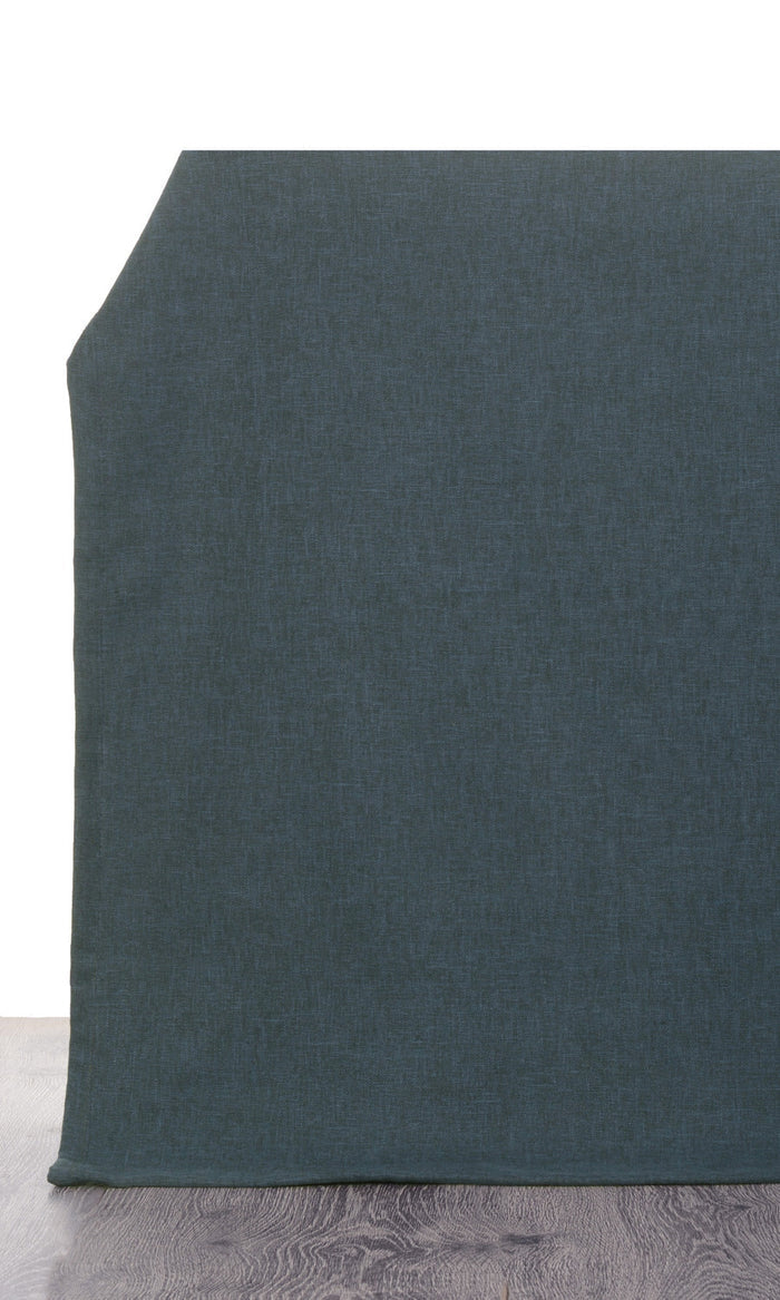 Linen-Blend Home Décor Fabric By the Metre (Deep Teal Blue)