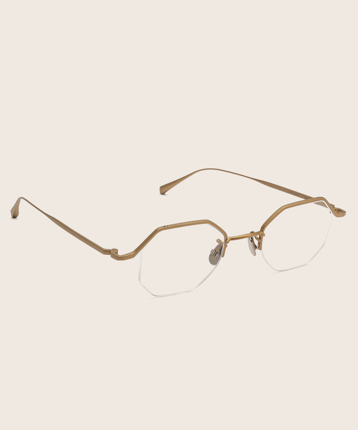 Johann Wolff Kaliber Eyeglasses #color_matte-gold