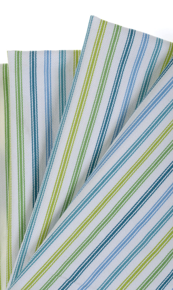 Cotton Pinch Pleat, Rod Pocket, Eyelet Curtains (Blue/ Green/ Yellow)