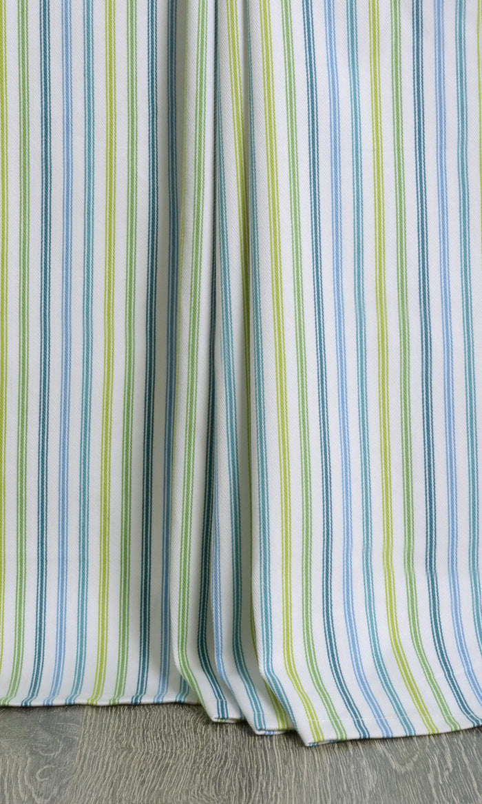 Cotton Made-to-Measure Curtains (Blue/ Green/ Yellow)
