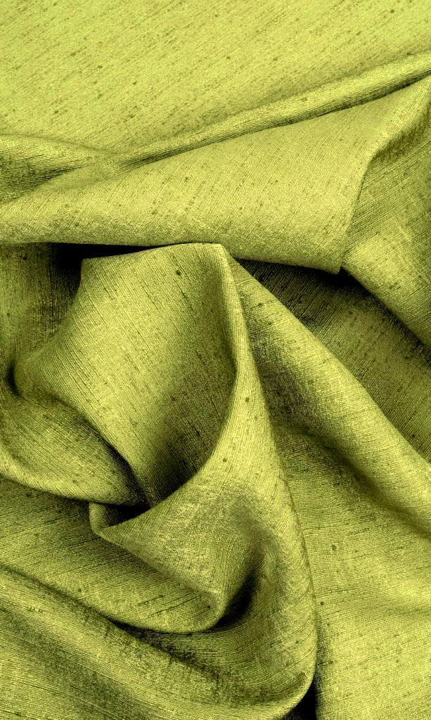 Silk Blend Home Décor Fabric By the Metre (Olive/ Fern Green)