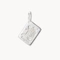 kingston postcard charm - sterling silver