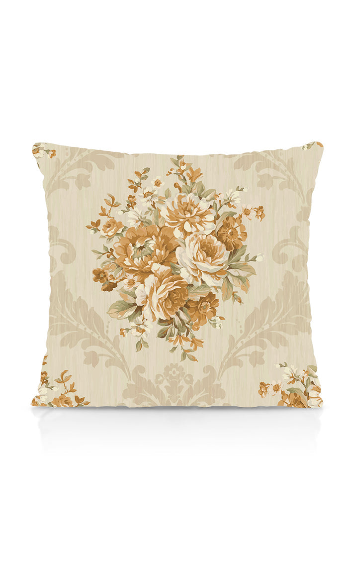 Dimout Floral Drapes (Yellow/ Ivory/ Beige) Extra Long Short Wide