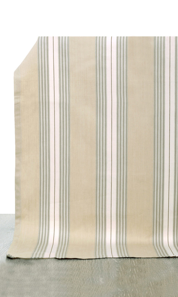 Cotton Curtains for Living, Bedroom, Kitchen, Bathroom (Beige/ White)