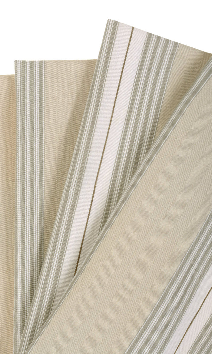 Cotton Any Size Style Curtains (Beige/ White)