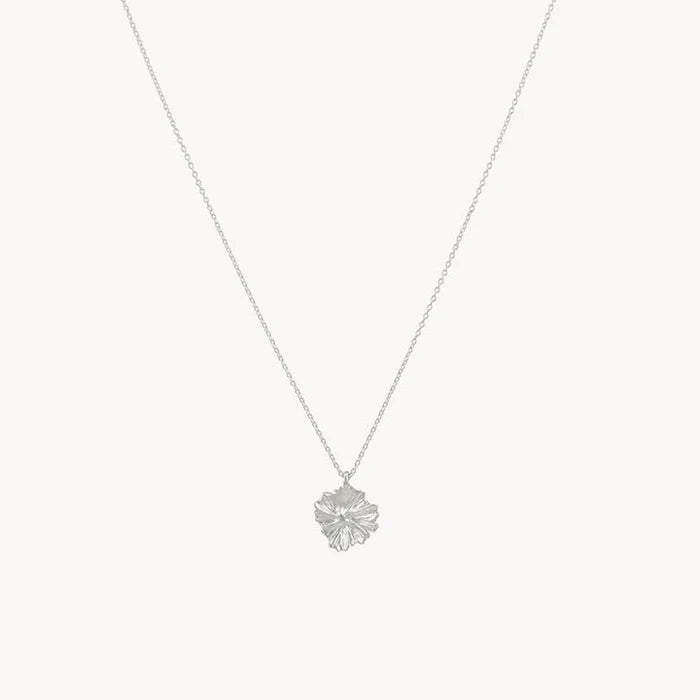 Larger Wildflower Necklace in sterling silver