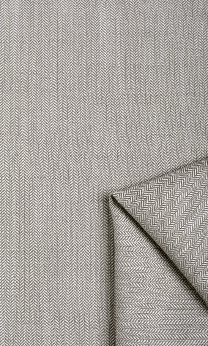 Herringbone Textured Made-to-Measure Curtains (Grey)