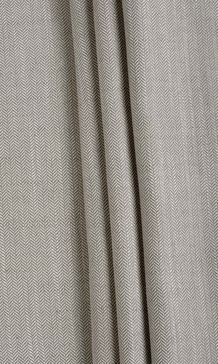 Herringbone Textured Any Size Style Curtains (Grey)