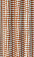 Houndstooth Home Décor Fabric By the Metre (Burnt Orange/ White)