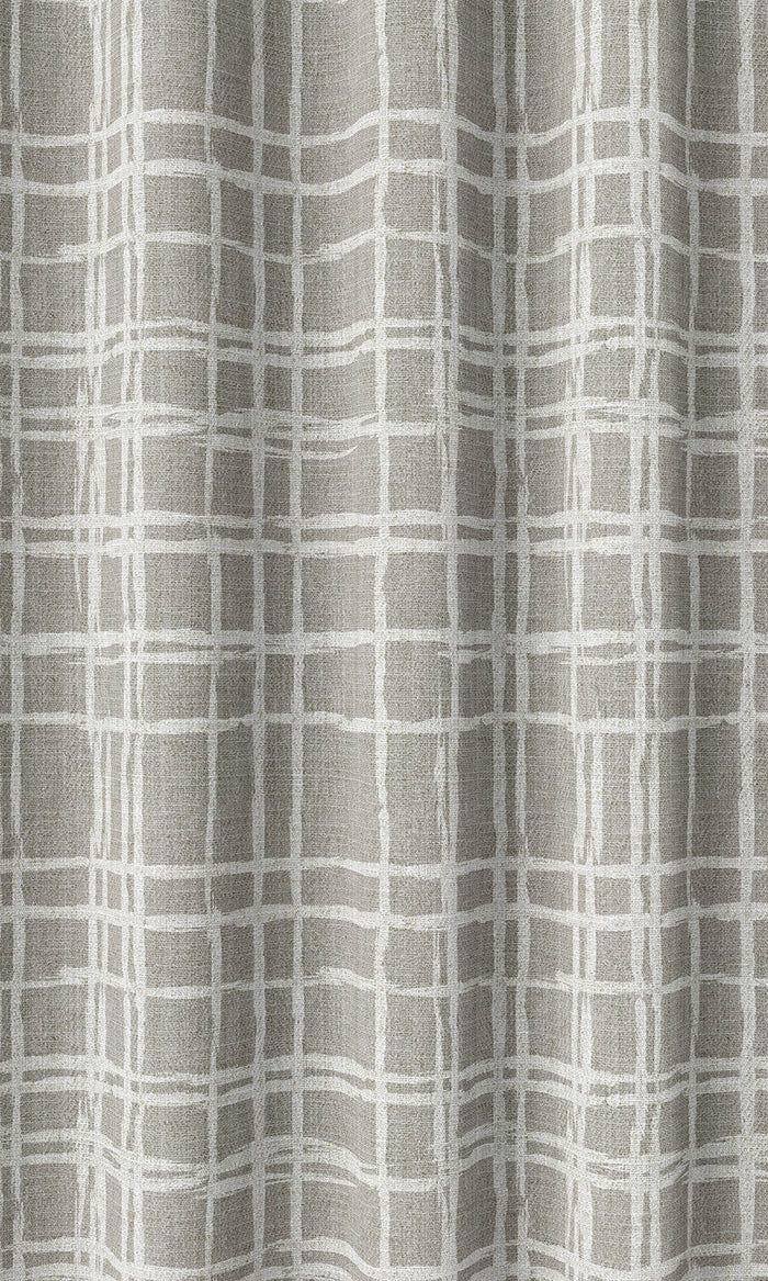 Abstract Patterned Curtains (Grey/ White)