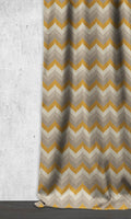 Light Blocking Drapery (Honey Yellow/ Grey)