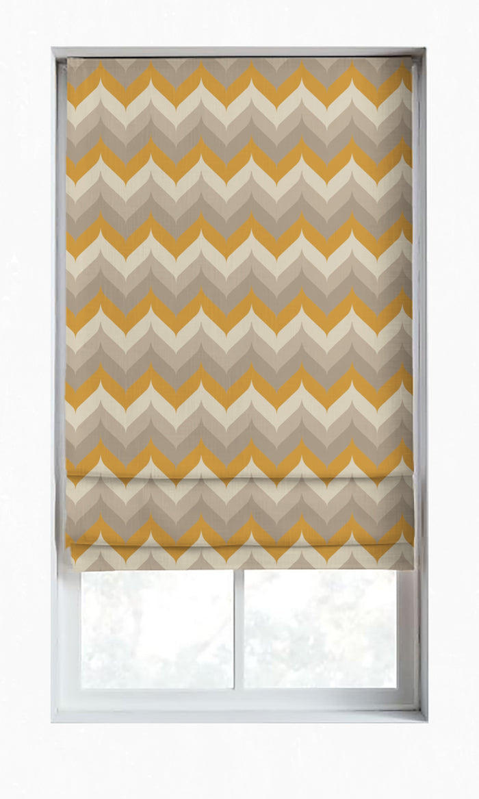 Light Blocking Drapery for Living, Bedroom, Kitchen, Bathroom (Honey Yellow/ Grey)