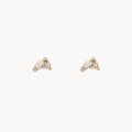 Lean On Me Diamond Stud in 14k yellow gold