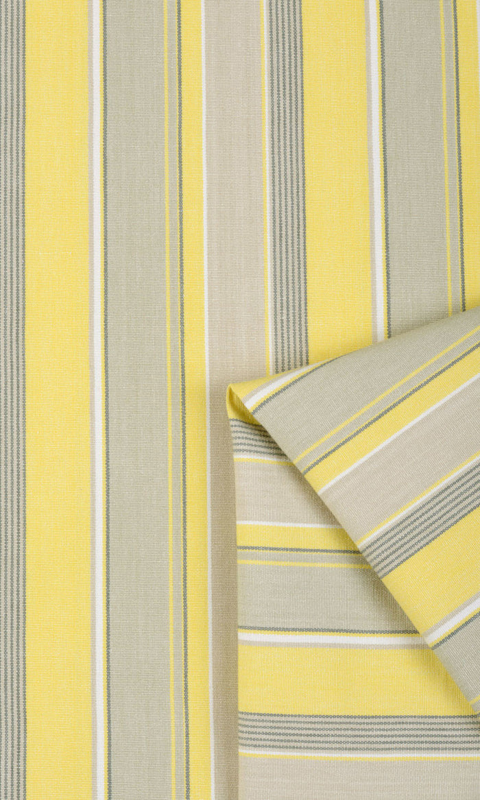 Striped  Curtains (Yellow/ Gray/ White) Extra Long Short Wide