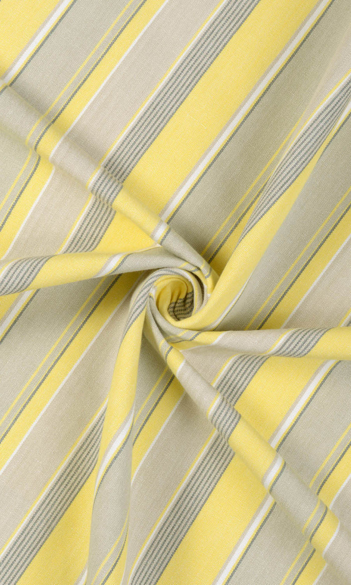 Striped  Curtains / Drapes / Window Drapery Panels (Yellow/ Gray/ White)