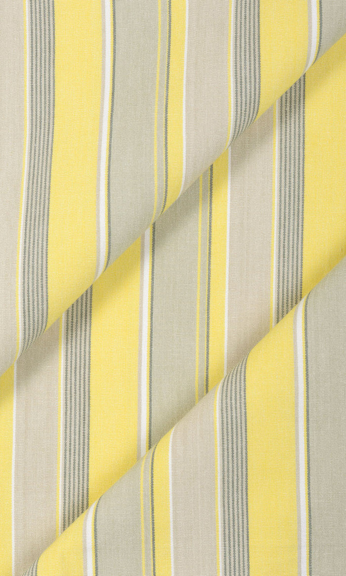 Striped  Made-to-Measure Curtains (Yellow/ Gray/ White)