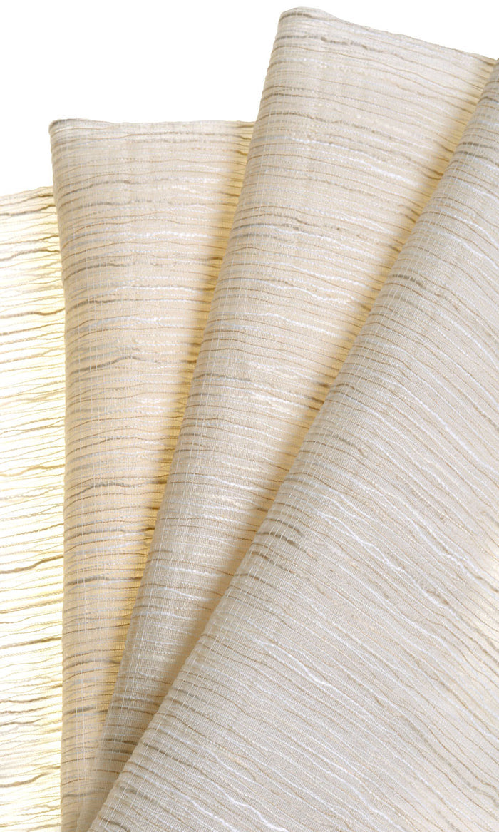 Sheer  Curtains / Drapes / Window Drapery Panels (Warm Ivory)
