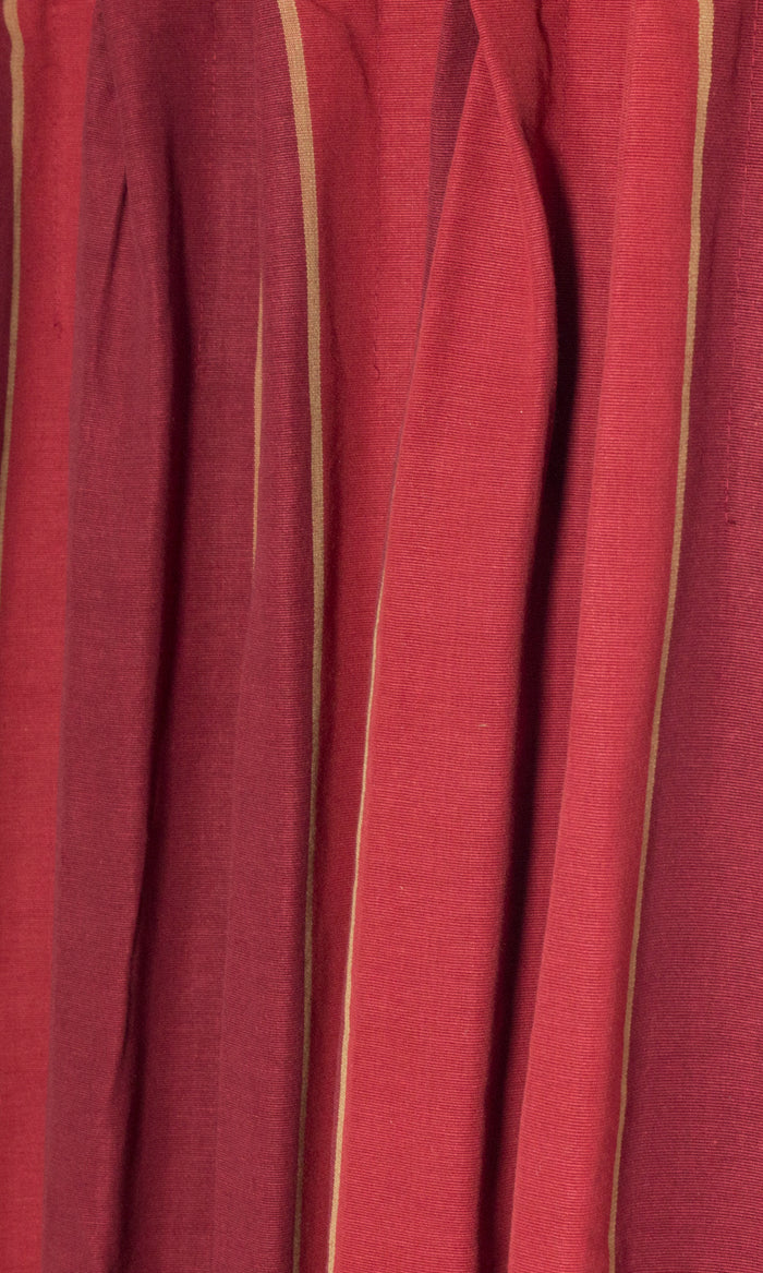 Cotton Curtain Panels for Living, Bedroom, Kitchen, Bathroom (Red)