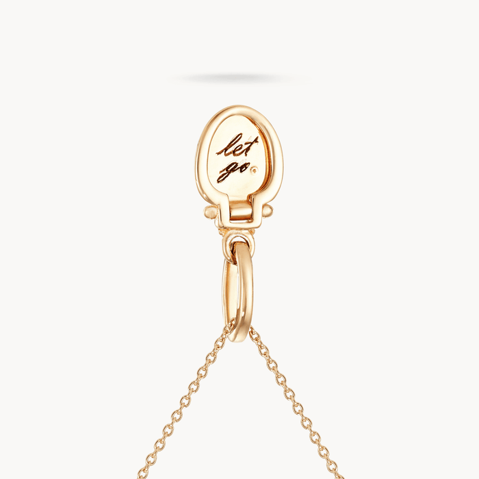 let it go toilet seat charm - 10k yellow gold, diamond