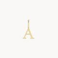 Letter Charm in 10k yellow gold