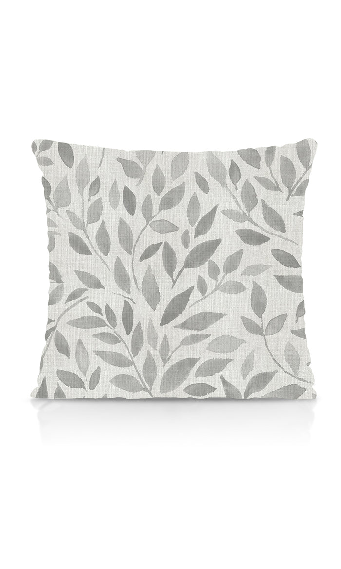 Botanical Print Home Textile Fabric Material By the Metre (Eggshell White/ Grey)