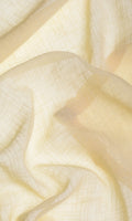 Sheer Linen Home Décor Fabric By the Metre (Lemon Yellow)