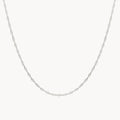 Lightning Strikes Choker Necklace Silver in sterling silver