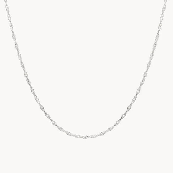 Lightning Strikes Choker Necklace Silver in sterling silver
