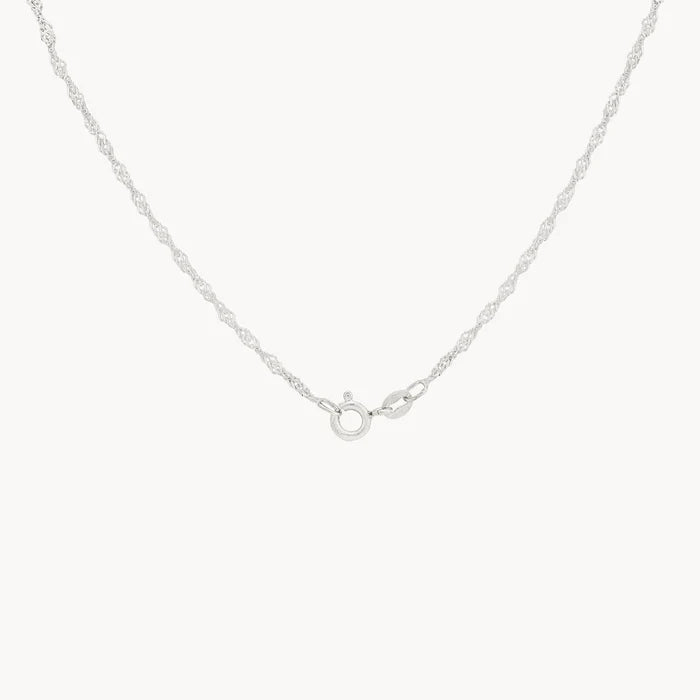 Lightning Strikes Choker Necklace Silver in sterling silver, alternate angle detail view 2