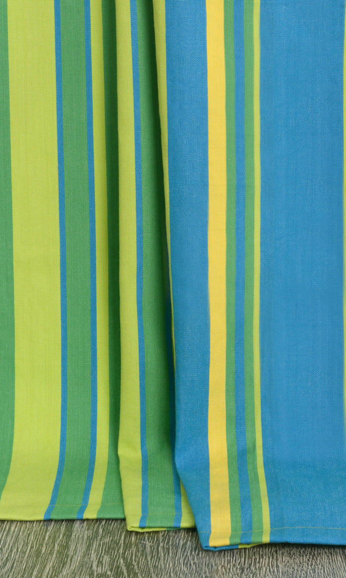 Cotton Home Textile Fabric Material By the Metre (Blue/ Green)