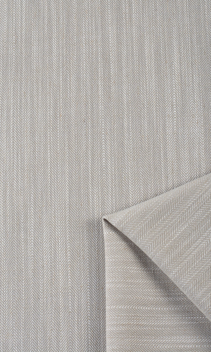 Textured Linen Blend Home Textile Fabric Material By the Metre (Warm Gray-Brown)